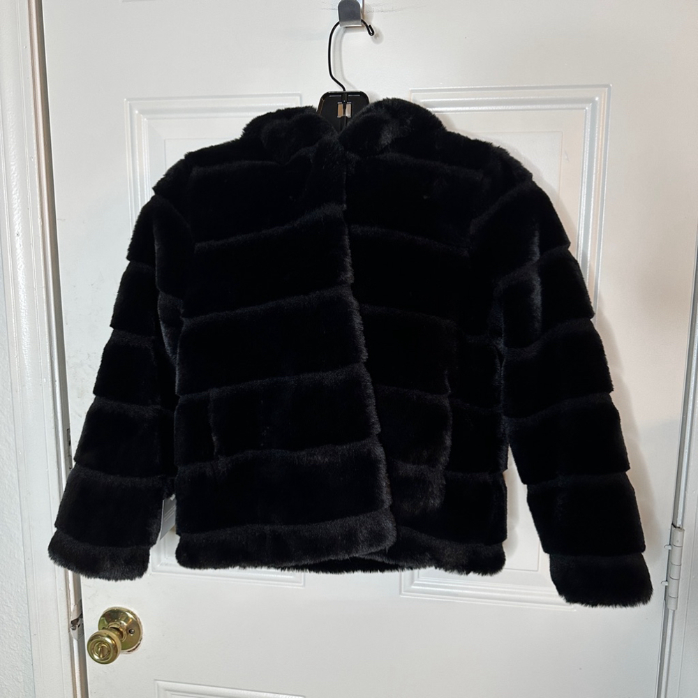 APPARIS KIDS FAUX FUR COAT with HOOD